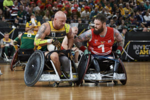 Australia and in UK in c;lose wheelchair rugby final.